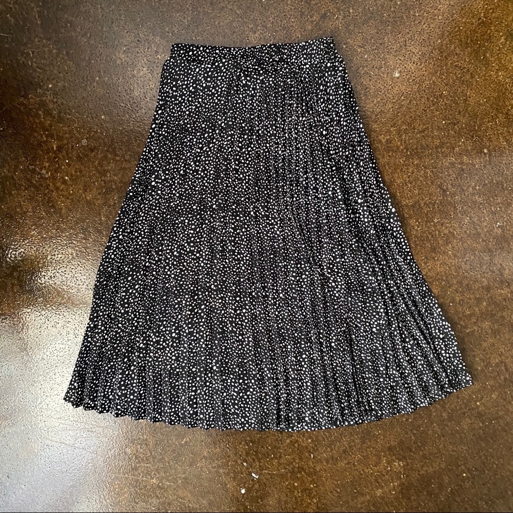 Polka dot fringe skirt